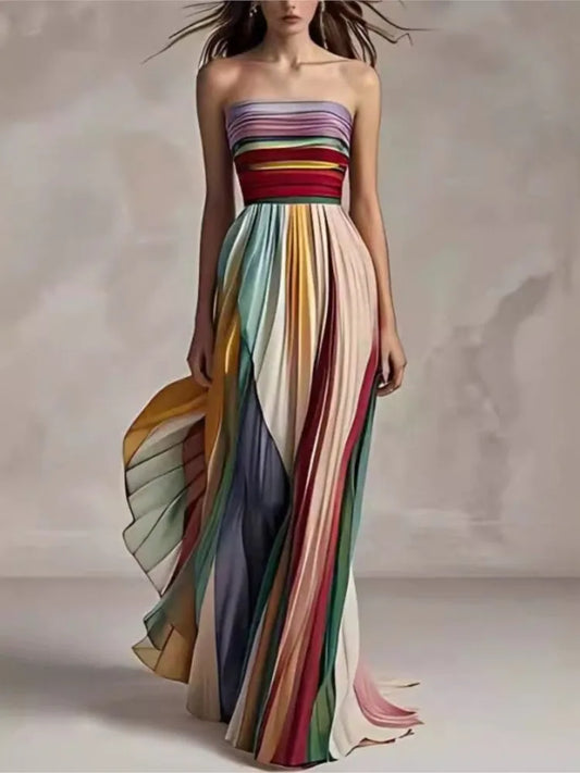 Chic Silk Strapless Ruched Evening Dress