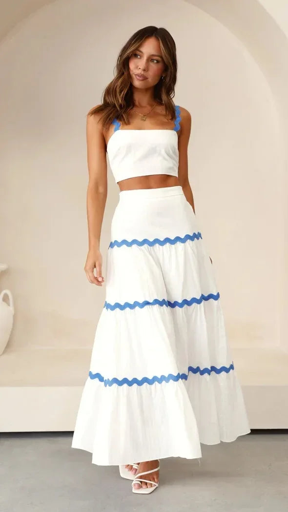 Wave Allure Strapless Dress