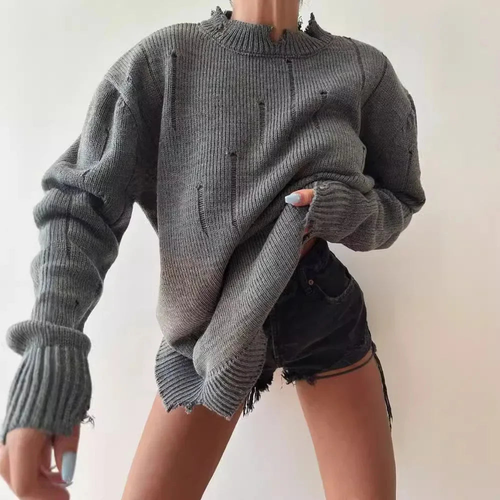 Urban Chic Black Hole Knit Sweater