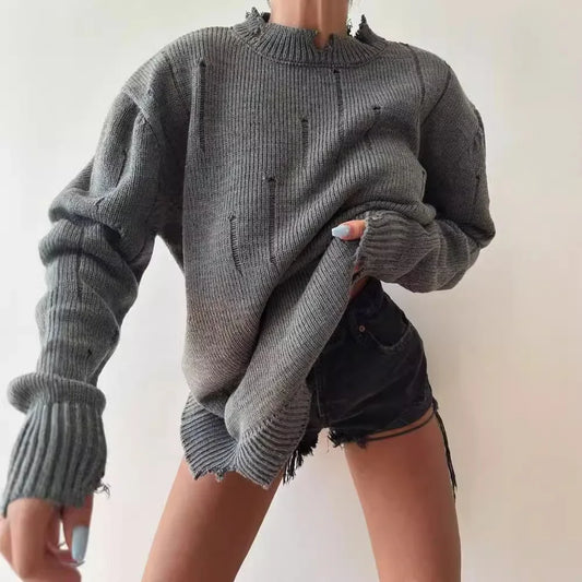 Urban Chic Black Hole Knit Sweater