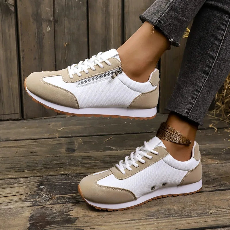 Comfort Lace Up Flat Women's Sneakers