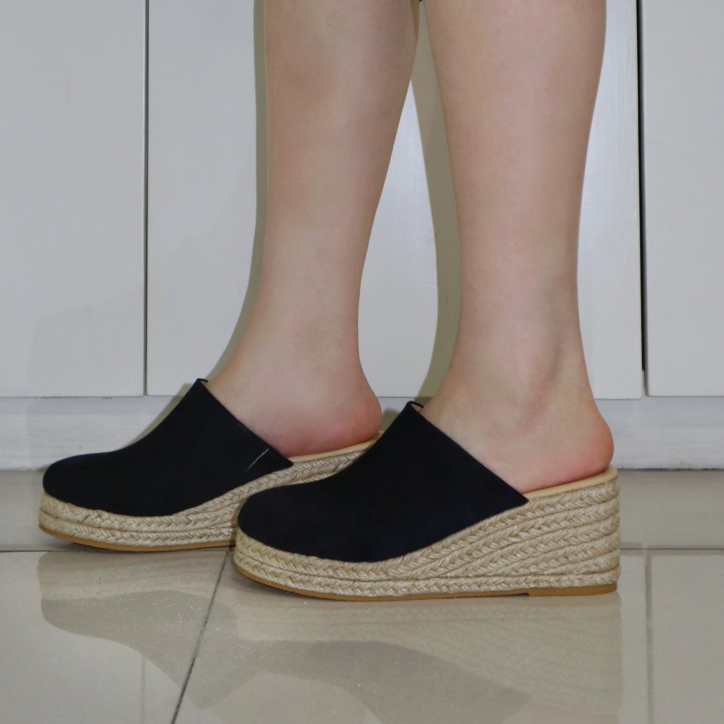 Sky Lift Steps Closed Toe Wedge Espadrilles
