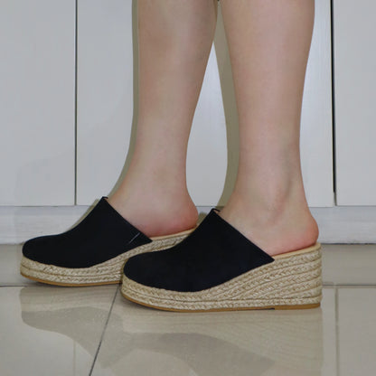 Sky Lift Steps Closed Toe Wedge Espadrilles