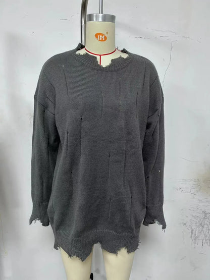 Urban Chic Black Hole Knit Sweater