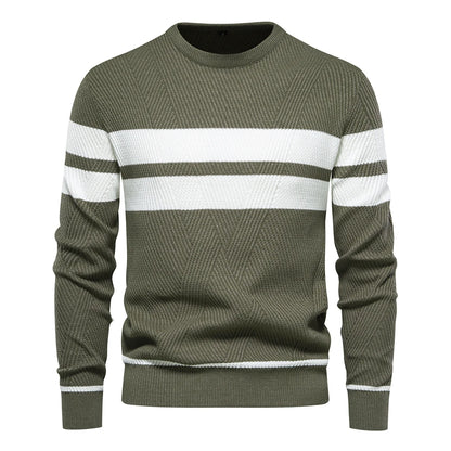 Patchwork Slim Fit Autumn Sweater