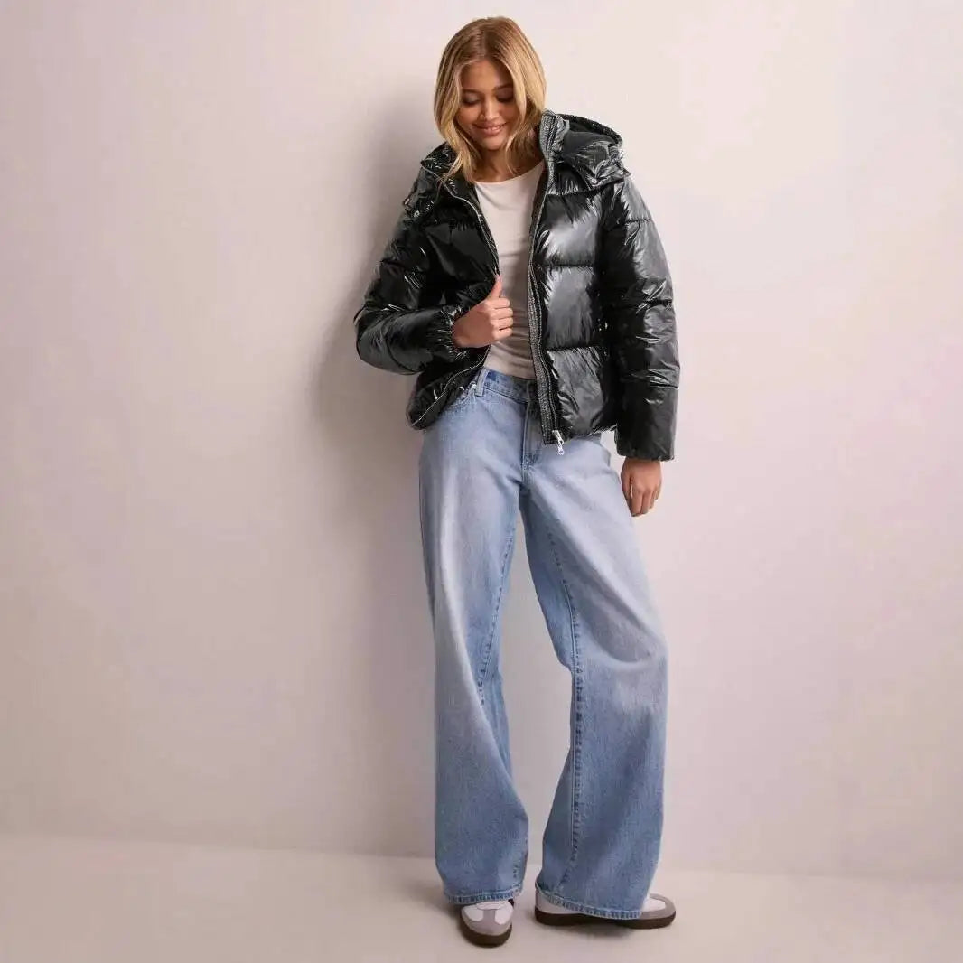 Casual Zip-Up Hooded Cotton Jacket