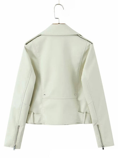 Chic Rider Short PU Leather Jacket
