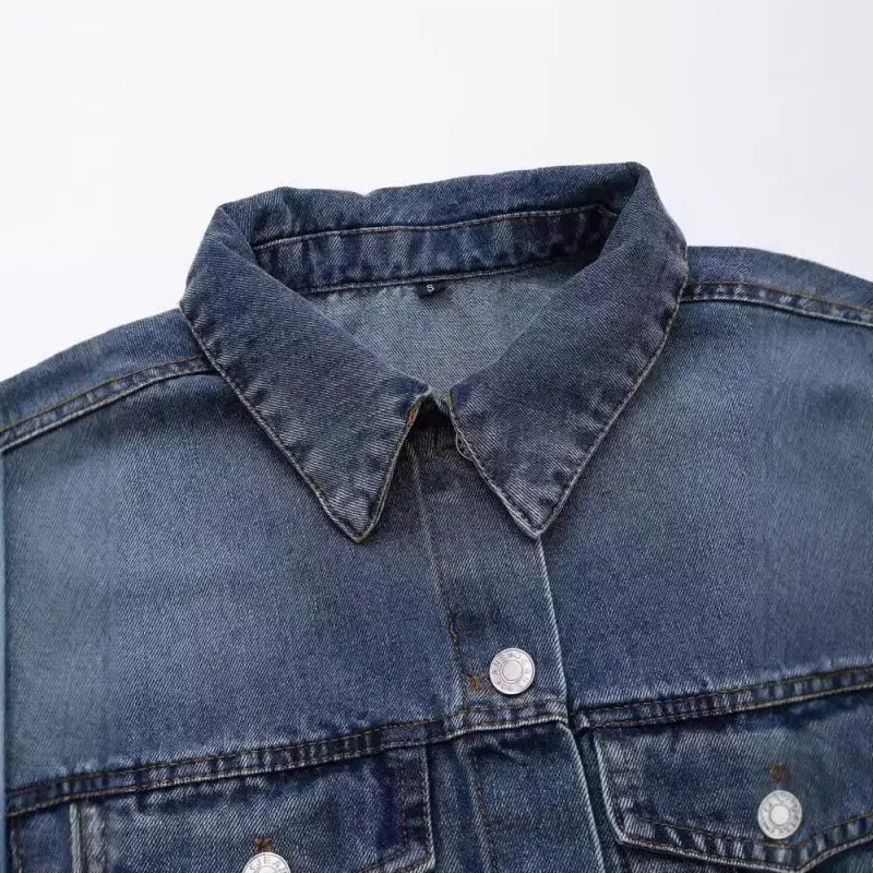 Indigo Drape Plus Denim Jacket