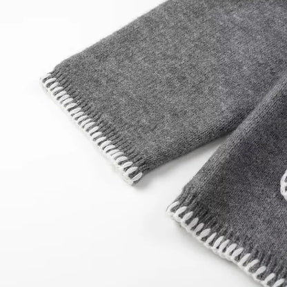 Retro Ease V-Neck Knit Jumper