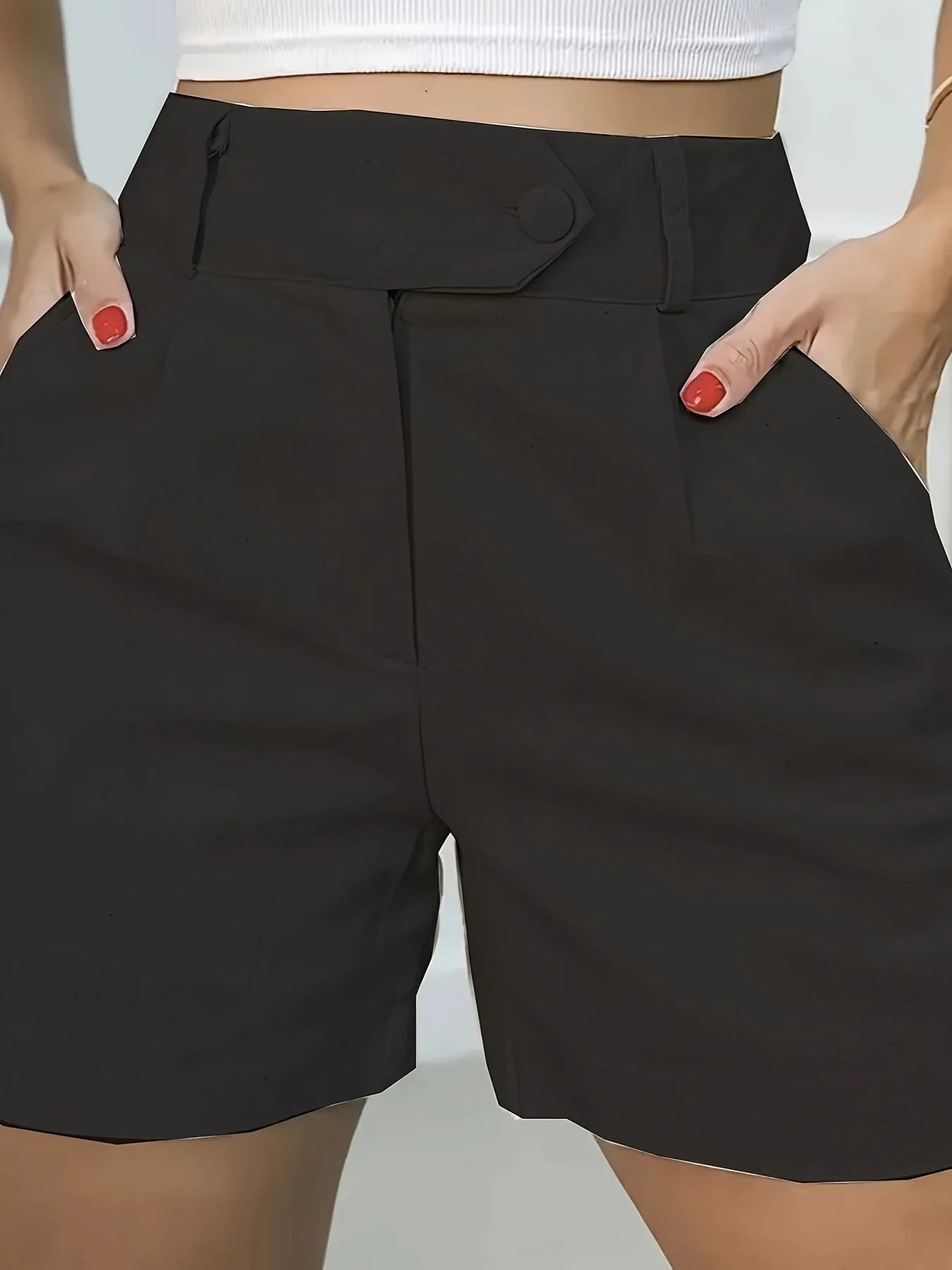 Breeze Line High Waist Wide Shorts