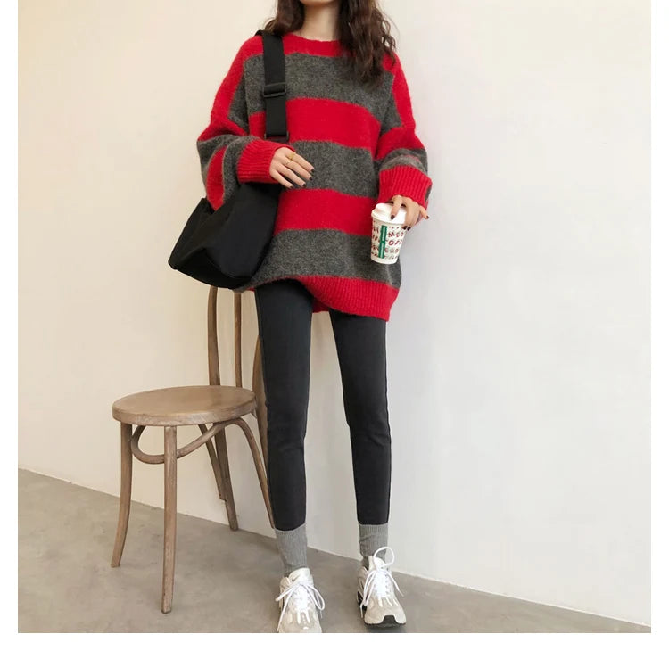 Women’s Oversized Striped Sweater