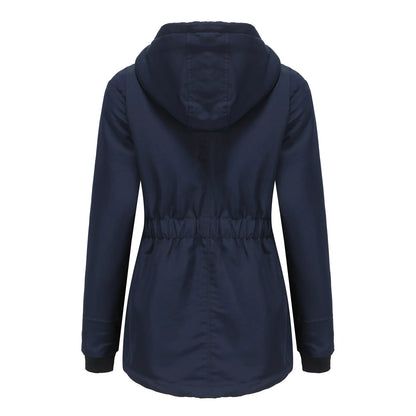 Women’s Thickened Lamb Velvet Parka – Hooded Winter Coat