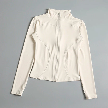 Women's Zip-Up Long Sleeve Yoga Fitness Jacket