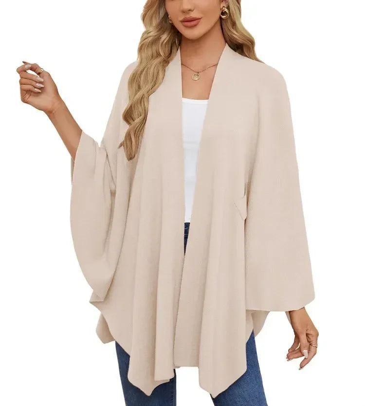 Soft V-Neck Shawl Wrap