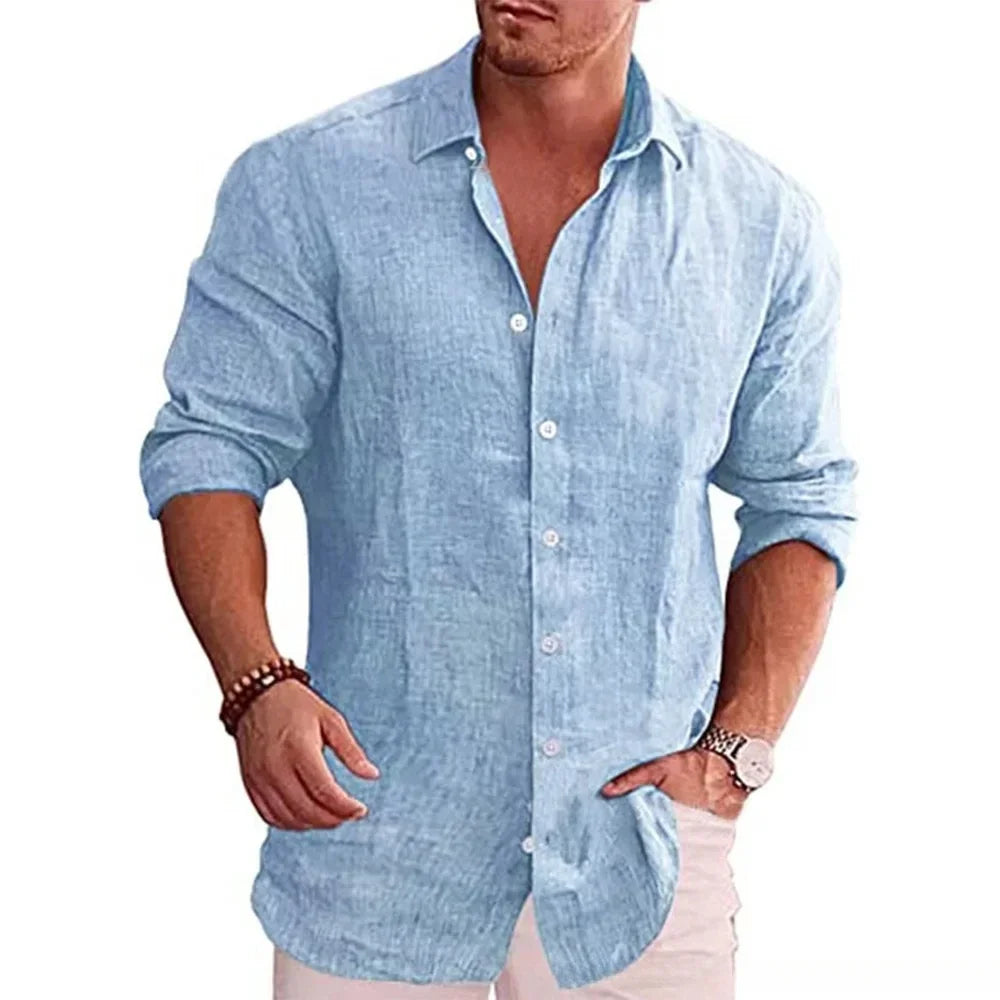 Men's Cotton Linen Shirt
