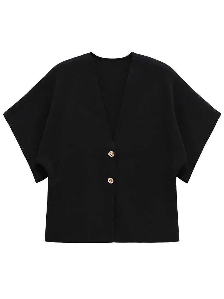 Women’s Short Sleeve Knit Cardigan