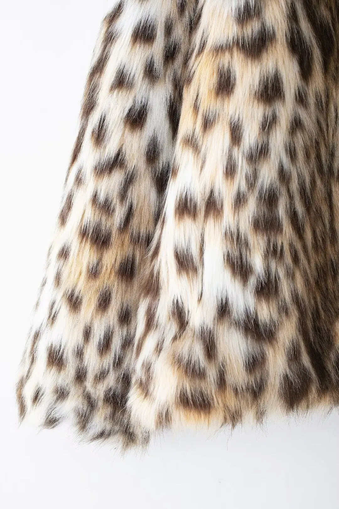 Lapel Luxe Leopard Faux Fur Coat