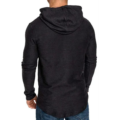 Patchwork Solid Color Men's Hoodie
