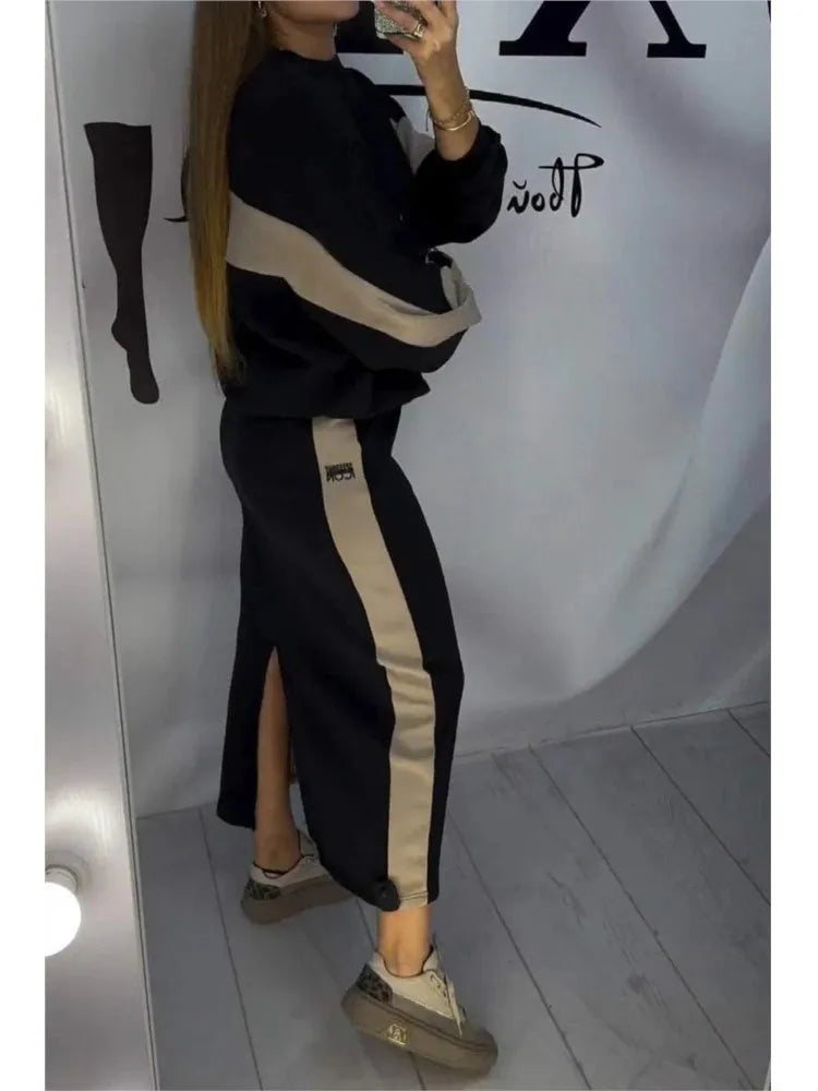 Chroma Ease Colorblock Skirt Set