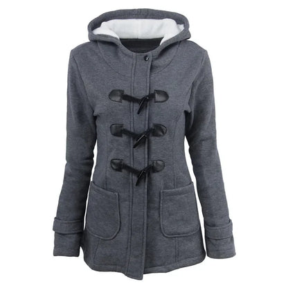 Hooded Zip Up Overcoat