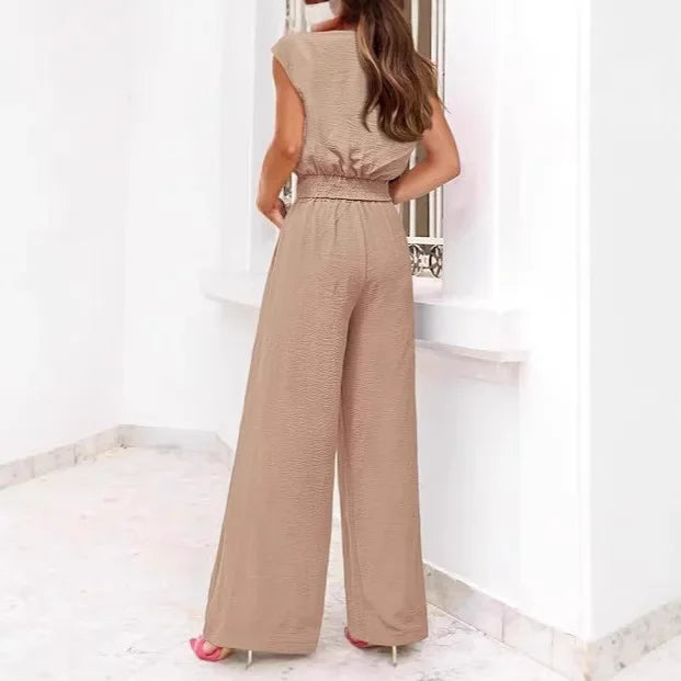 Women's Summer Belted 2-Piece Set