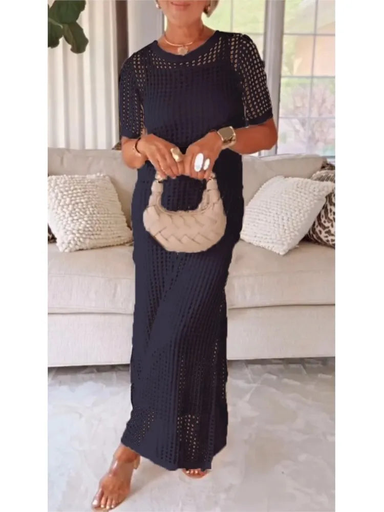Lace Hollow Out Two-Piece Dress