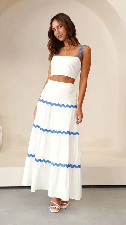 Wave Allure Strapless Dress