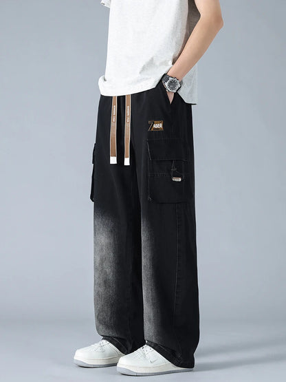 Urban Ease Wide Leg Cargo Jeans