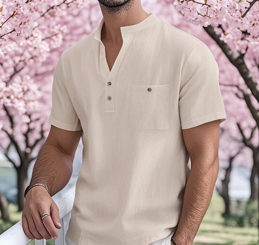 BreezeCraft Cotton Linen Shirt