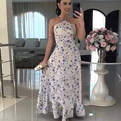 Midnight Bloom Strapless Evening Dress