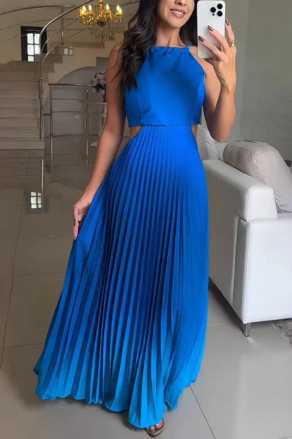 Elegance Flow Sleeveless Maxi Dress