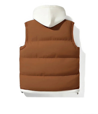 Style Hooded Cotton Vest Jacket