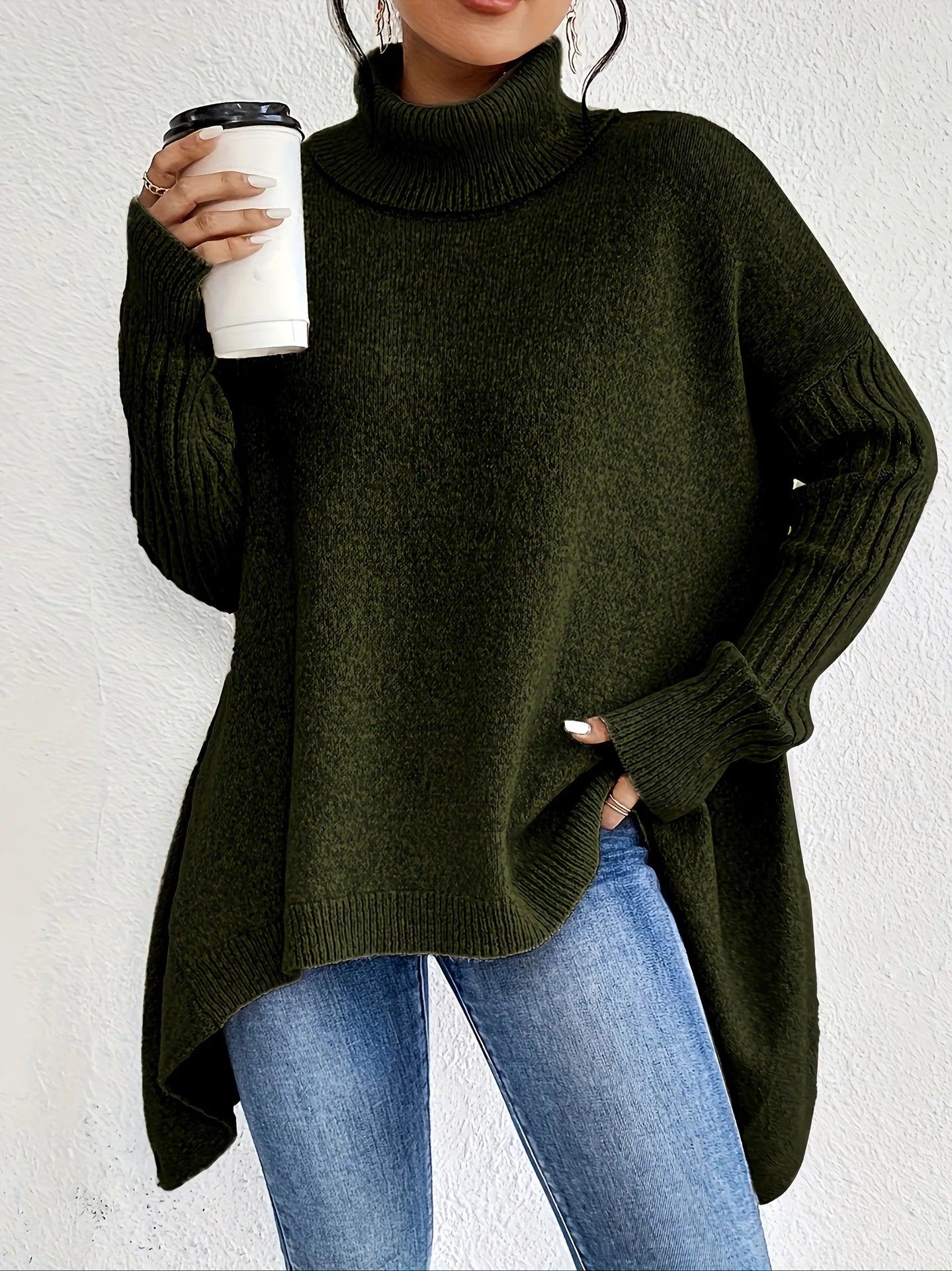 Casual Drop-Shoulder Sweater