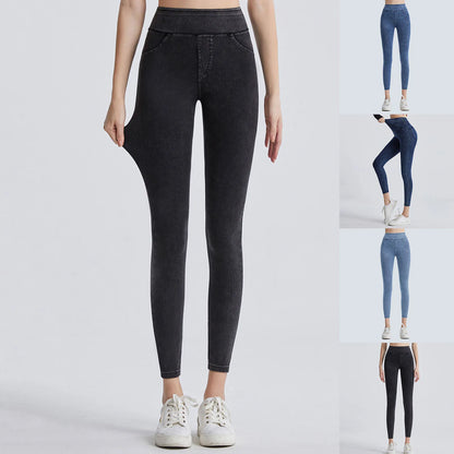 Denim Sport Leggings Women