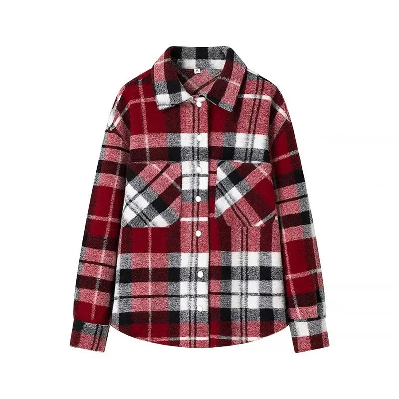 Elegant Single-Button Woolen Coat