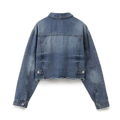 Indigo Drape Plus Denim Jacket