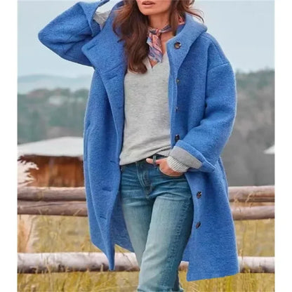 Women’s Hooded Woolen Coat