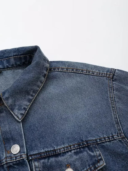 Indigo Drape Plus Denim Jacket