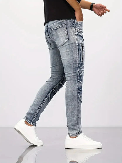 EdgeFade Two-Tone Patchwork Jeans