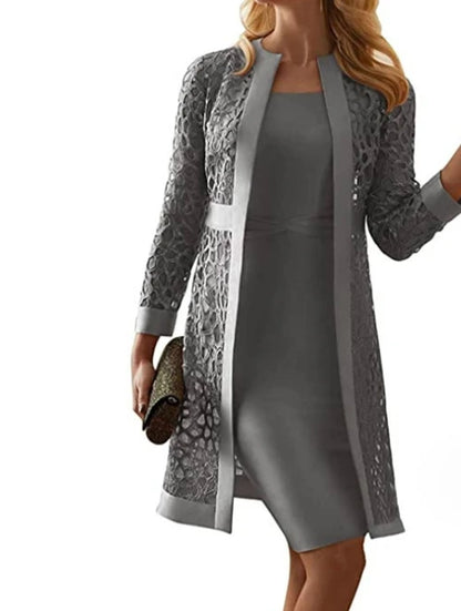 Lace Embrace Two-Piece Dress Set