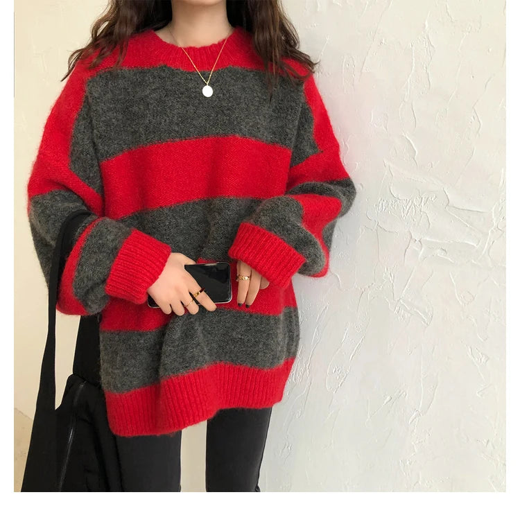 Women’s Oversized Striped Sweater