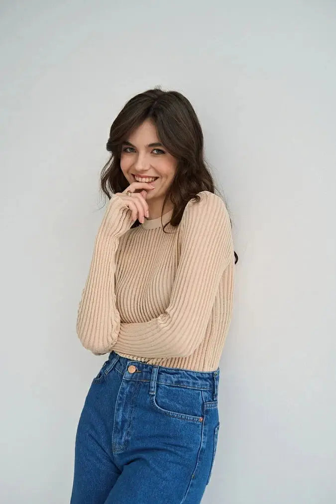 Luxe Sheer Striped Mesh Party Top
