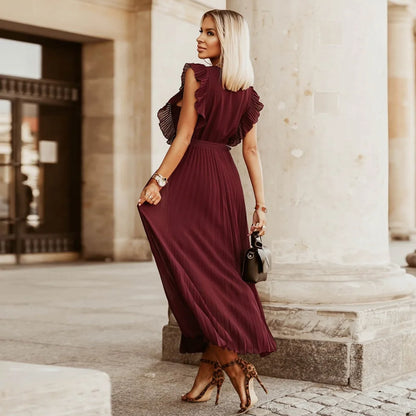 Graceflow Ruffled Chiffon Maxi
