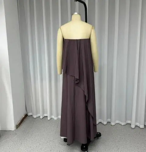 Elegant Strapless Top & Skirt Set