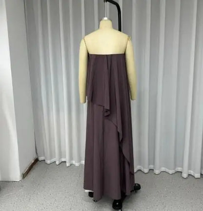 Elegant Strapless Top & Skirt Set