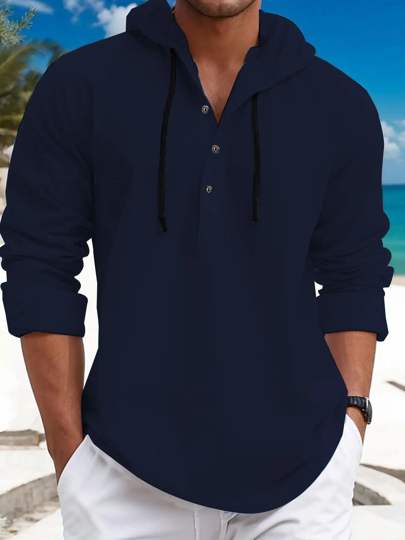 Hooded Twill Shirt