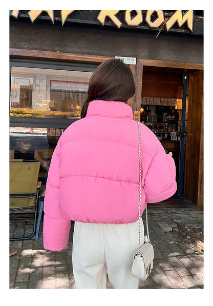 Snow Petal Short Padded Winter Jacket