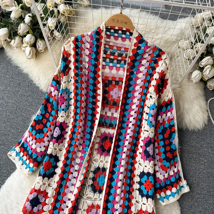 Vintage Bloom Floral Knit Cardigan