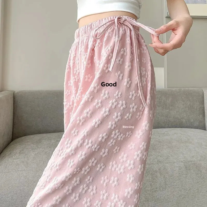 Floral Wide-Leg Pants