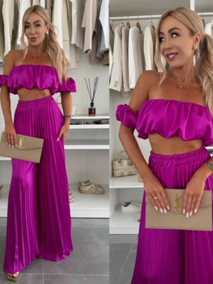 Off-Shoulder Tube Top Set